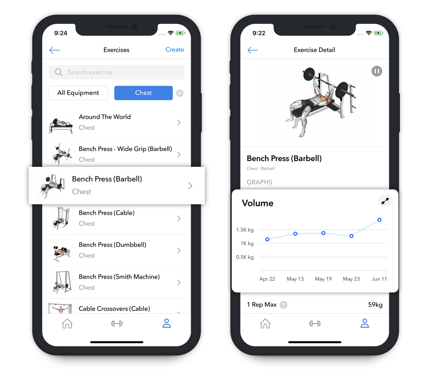 Workout Tracker Planner Gym Log App