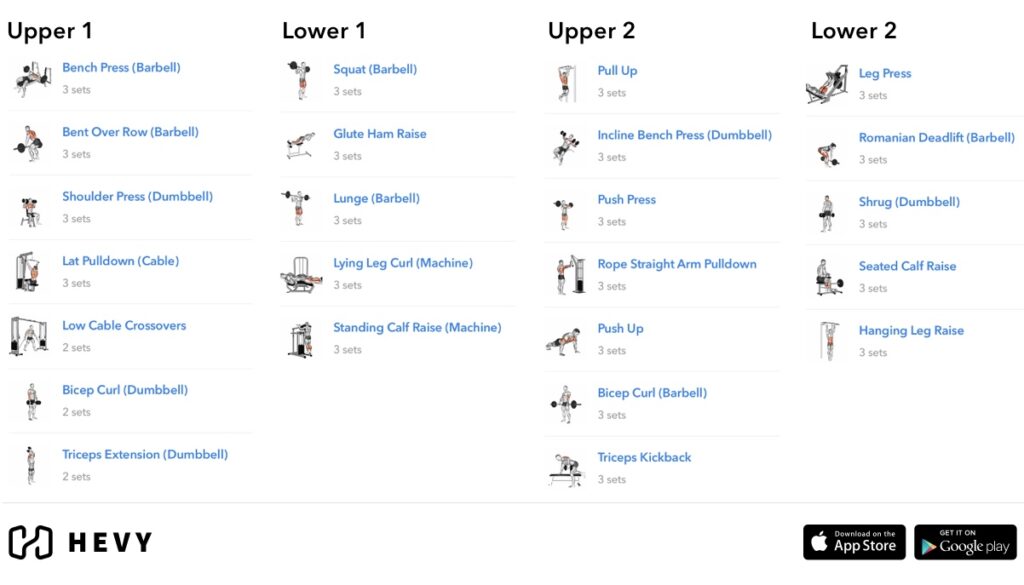 Classic upper lower split