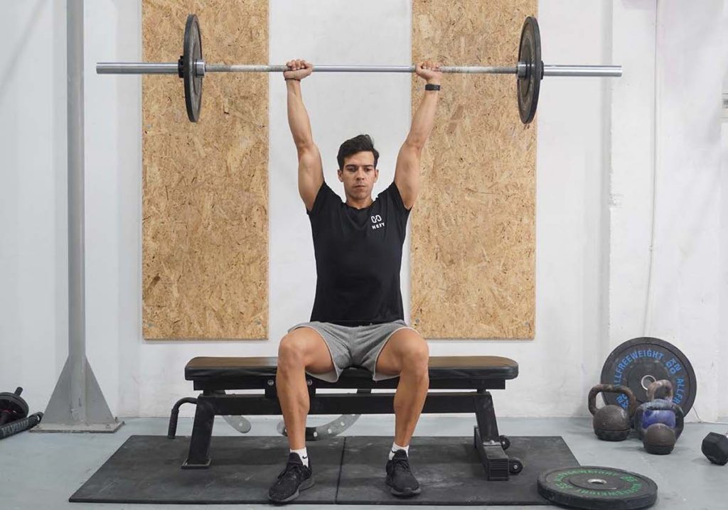 Seated Overhead Barbell Press Tips On