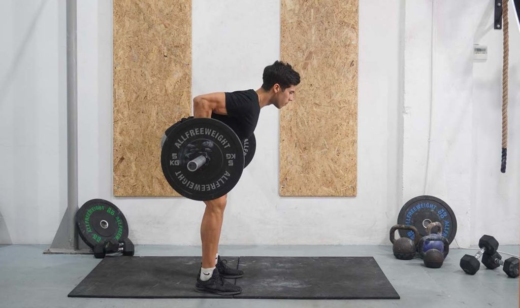 man bent over barbell row us