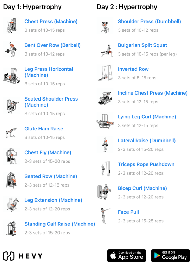 Rest Day Workouts and Workout Calendar