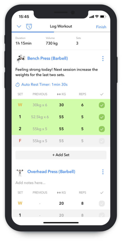 Gym Log App Hevy 1 Workout Tracker